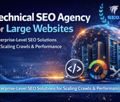 Technical SEO agency for large websites providing enterprise-level SEO solutions for scalable crawl performance