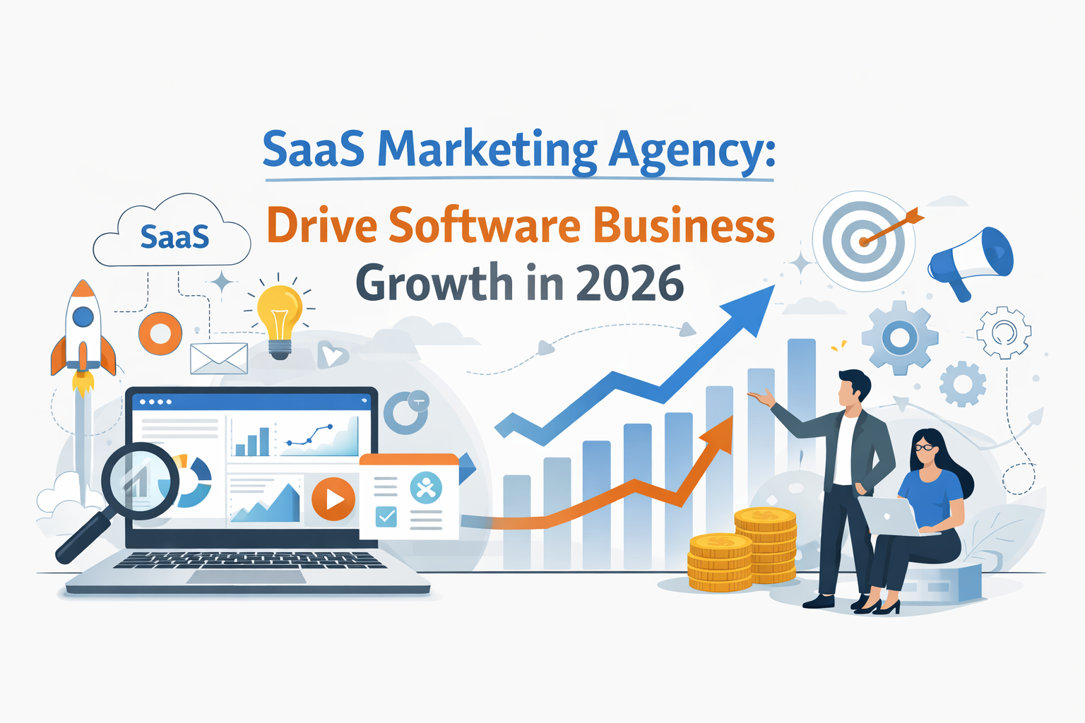 SaaS Marketing Agency driving software business growth in 2026 with digital strategies and analytics