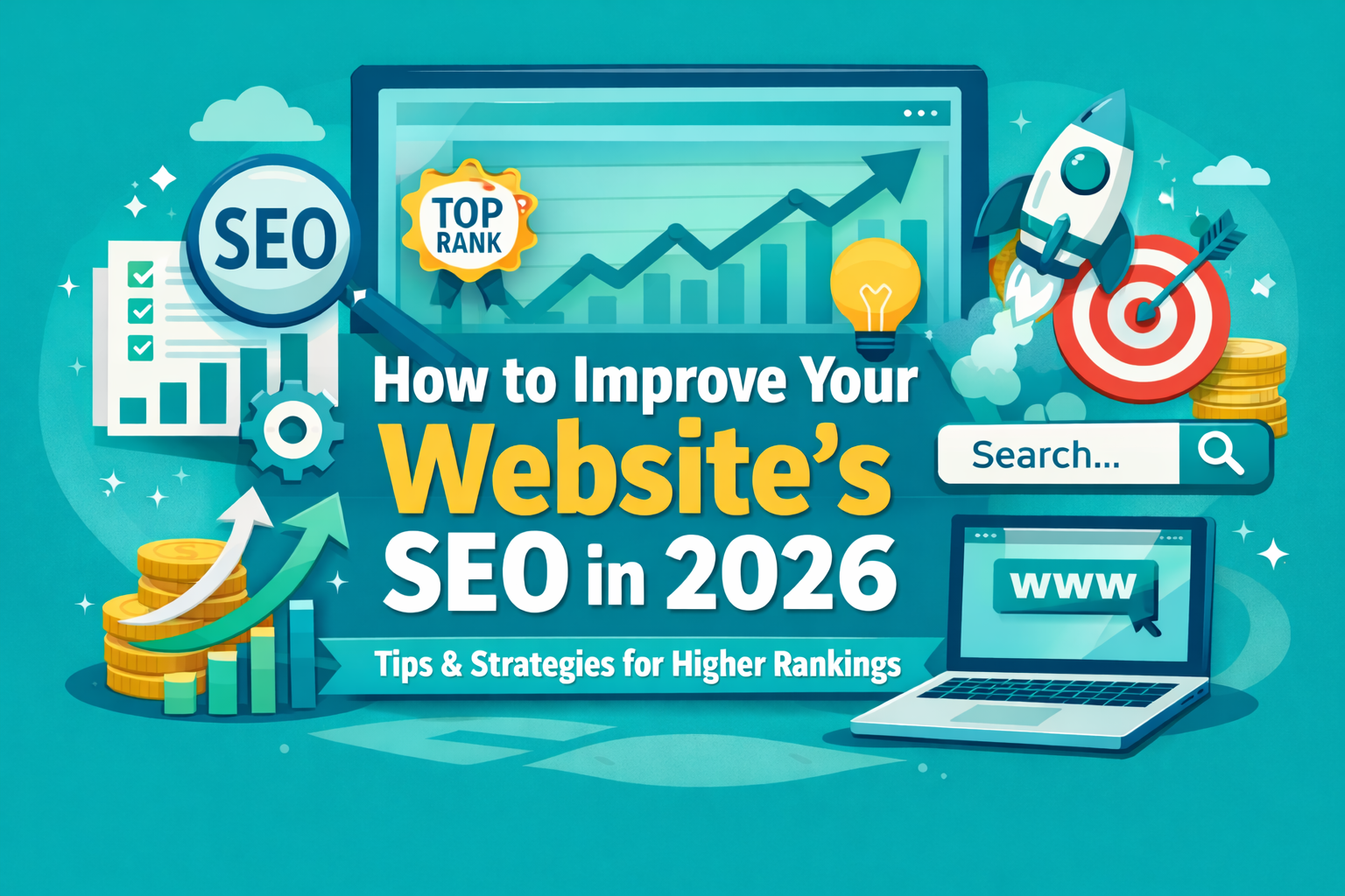How to improve your website SEO in 2026 with strategies for higher rankings, traffic growth, and lead generation