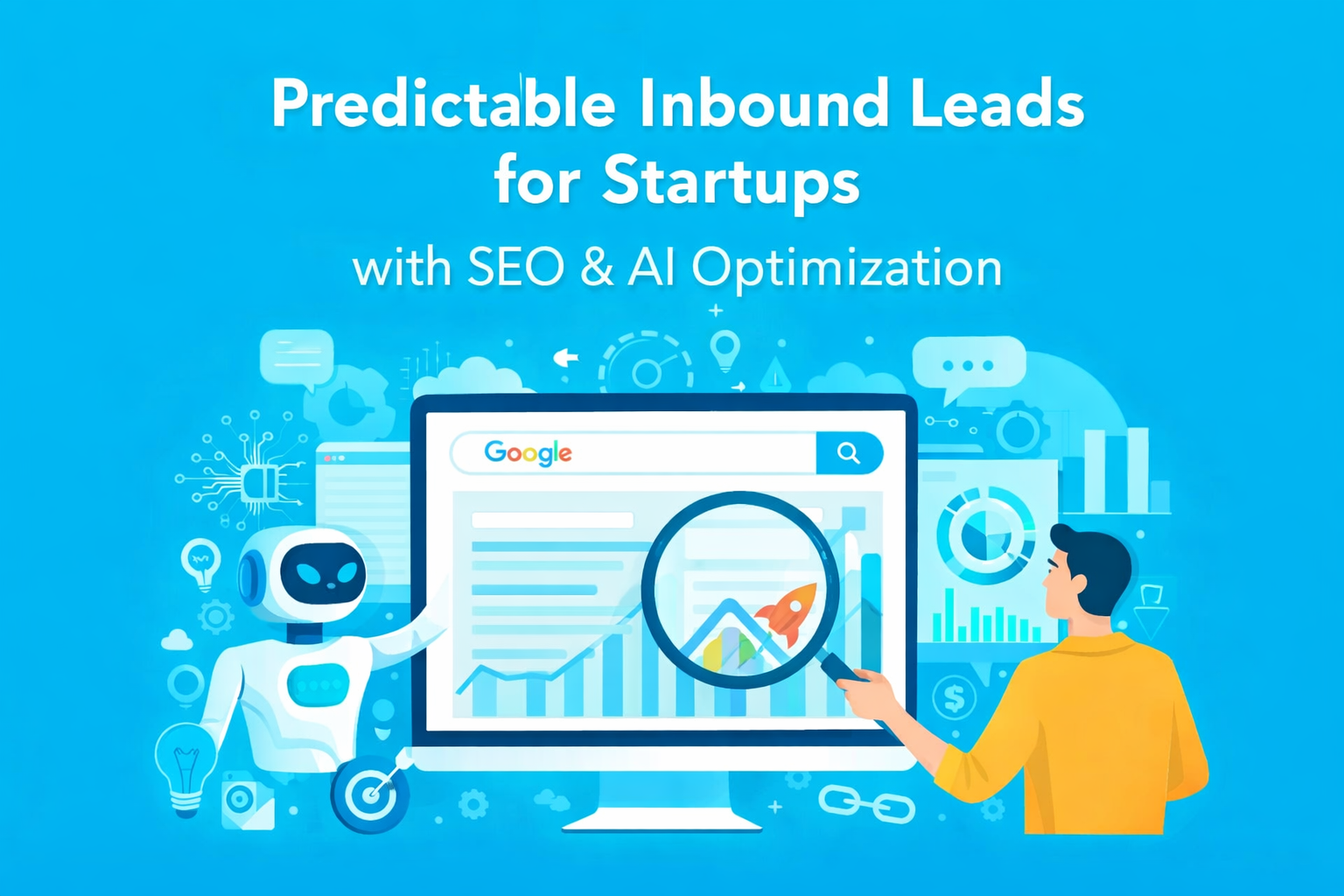 predictable inbound leads for startups using SEO and AI optimization