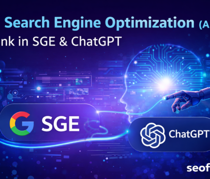 AI Search Engine Optimization AISO concept showing Google SGE and ChatGPT ranking strategy