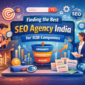SEO agency India strategy for B2B companies with funnel and growth metrics