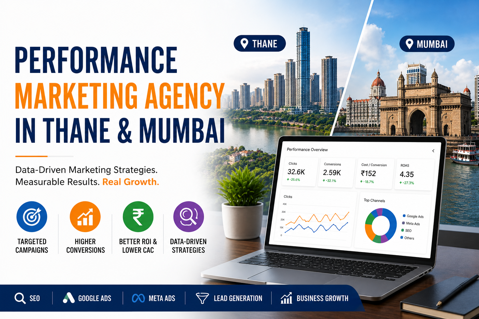 Performance marketing agency in Thane and Mumbai providing SEO, Google Ads, and digital marketing services for business growth.