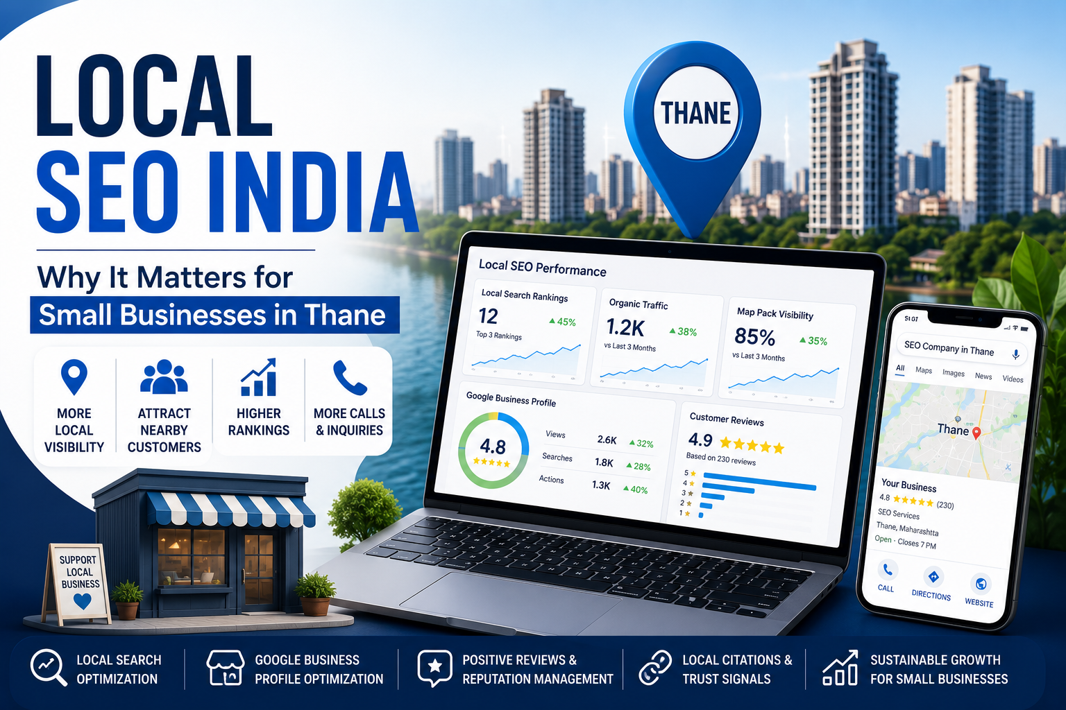 Local SEO India helps small businesses in Thane improve local search visibility and attract more customers.
