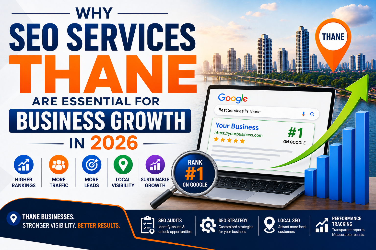 SEO Services Thane helping businesses improve search rankings, attract qualified traffic, and achieve sustainable growth in 2026