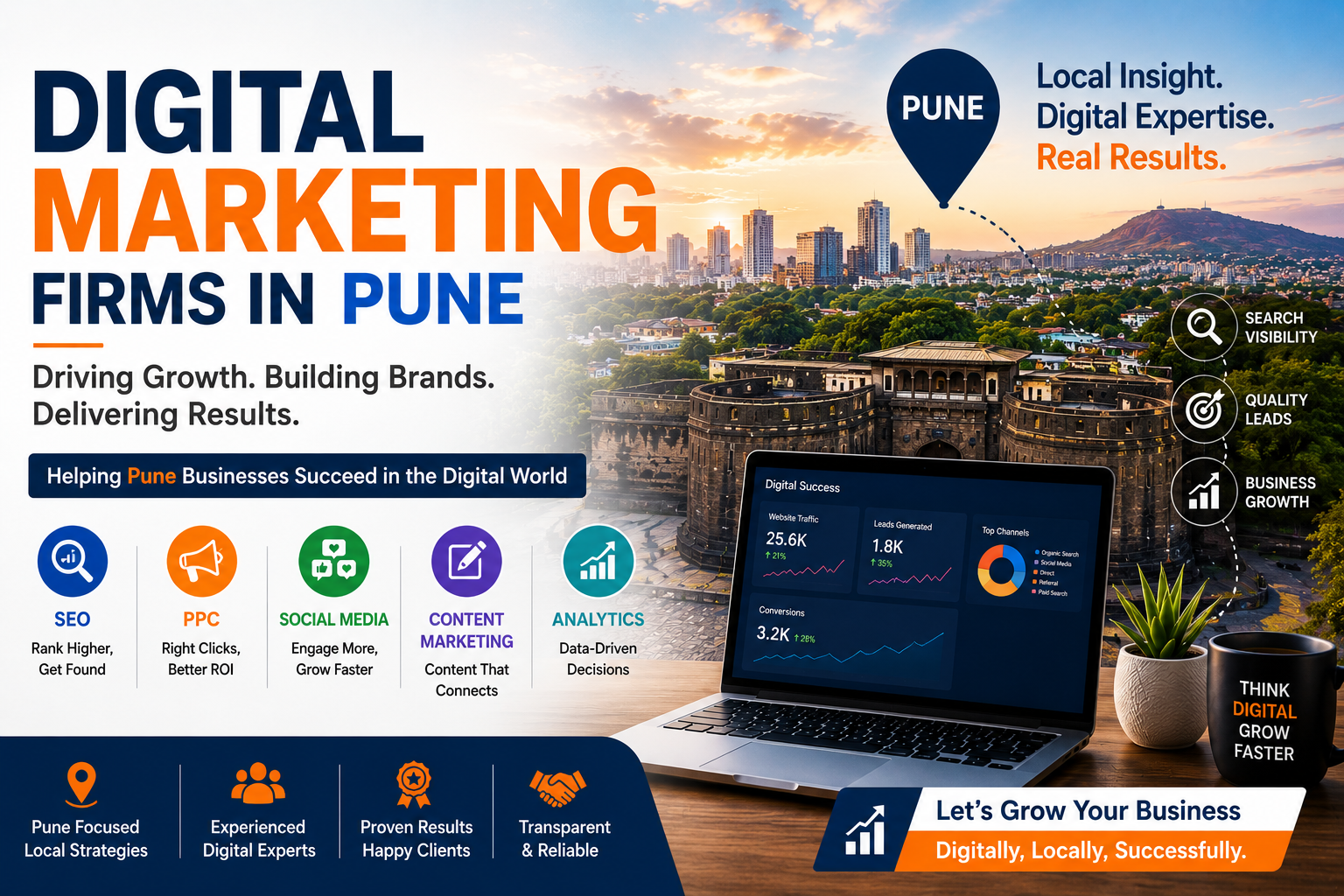 Digital marketing firms in Pune helping businesses grow through SEO and online marketing strategies